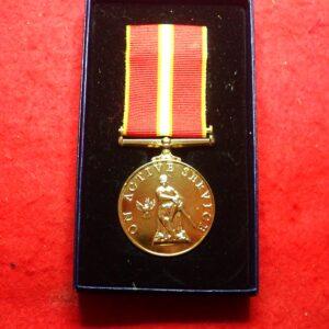British Active Service Commemorative Medal in Box of issue